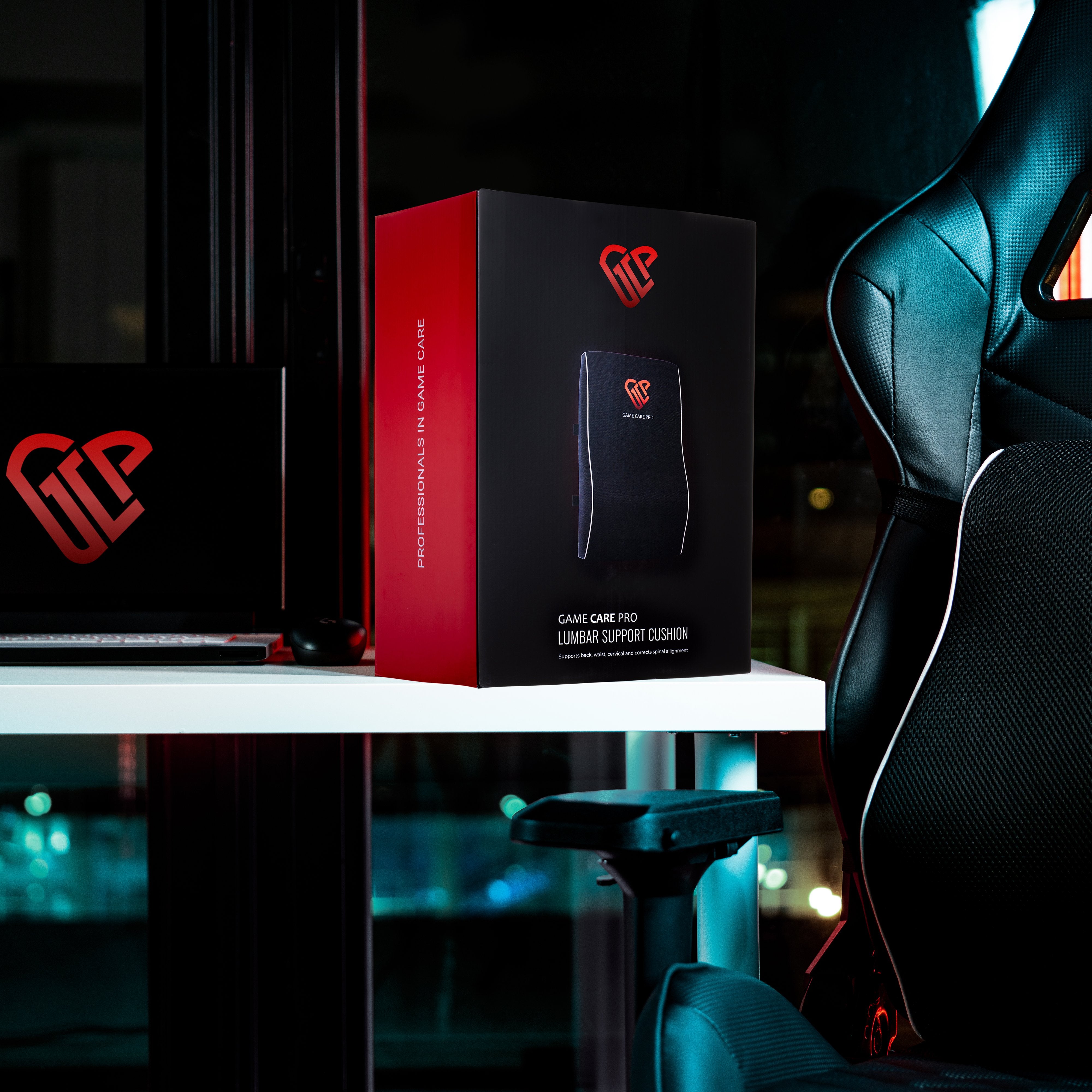 Lumbar back support cushion box